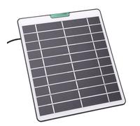 Jiawu Caricatore a Pannello Solare da 5 W per Pro 5S Caricatore Solare Monocristallino Compatto per Telecamera di Sicurezza e Campanello per Uso Esterno (BLACK)