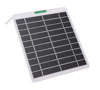 Jiawu Caricatore a Pannello Solare da 5 W per Pro 5S Caricatore Solare Monocristallino Compatto per Telecamera di Sicurezza e Campanello per Uso Esterno (WHITE)