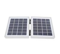 Jiawu Caricatore Solare Pieghevole da 10W Monocristalline con 2 Porte DC per Campeggio Escursionistico -Pesce Pannello Solare Portatile Impermeabile (White)