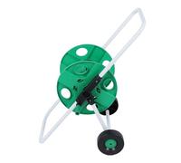Jiawu Carrello Avvolgitubo per Acqua con Ruote, Supporto per Tubo dell'Acqua da Giardino in PP Resistente, Design a Spinta Facile per un'irrigazione Efficiente del Prato, capacità 50 M/164 Piedi