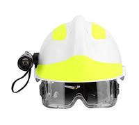 Jiawu Casco Soccorso, Casco Vigile del Fuoco Anti-Impatto, Elmetto di Sicurezza con Occhiali Fronte Misura Regolabile 53-63 Cm per Edilizia Mineraria Industria Petrolifera Salvataggio di Emergenza