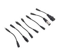 Jiawu Cavi di Conversione Caricabatterie per Scooter Elettrici, Multicompatibili con Vari Adattatori per Cavi Connettore Scooter, Adattatori per Connettore Bici Elettrica con Ottone PVC Ignifugo