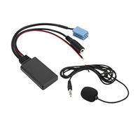 Jiawu Cavo Bluetooth AUX IN, Adattatore per Microfono Vivavoce Bluetooth 5.0 Cavo Audio per Auto con Ingresso Ausiliario per Stereo B5 Modelli 2000 2010 Connettore ISO 8 Pin 12V