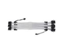 Jiawu Cavo con Manicotto di Prolunga ARGB, Cavo PSU Sincronizzato Flessibile 3x8 Pin per Case del Computer per CPU