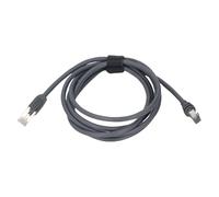 Jiawu Cavo di Antenna Satellitare Rettangolare Compatto 26awg di Ricambio di Rame 2 M/6,6 Piedi Grigio per Internet Stabile e Ad Alta velocità Ogni Stagione