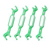 Jiawu Chiavi per Auto RC 4 Pezzi Estrattore Giunto Sferico Dado Tenditore in Lega di Alluminio Chiave di Manutenzione RC 3.0-6.0mm per Riparazione Auto, da Drift, Tirante, Asta di Spinta, (GREEN)