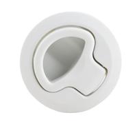 Jiawu Chiusura a Strappo in Plastica per oblò, 1,8 Pollici, Bianco, 2,4 | Maniglia per boccaporto marino, lucidata a specchio, resistente alla corrosione, per yacht per , installazione rapida