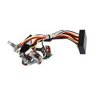Jiawu Circuito Preamplificatore per Basso Elettrico PCB Precablato, Equalizzatore a 3 Bande Potenziamento del Suono dei Bassi, +/- 14 DB 80 Hz Bassi 8 DB Medi Alti 23 per Chitarra Bassista