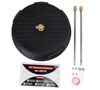 Jiawu Cleaner della Superficie della Rondella de 15", Pressione di Lavoro Massima de 4000psi, Attacco Rapida de 1/4", Include 2 Bacchette di Prolunga e Accessori Rondella di Potenza