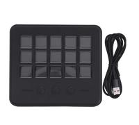 Jiawu Controller Studio, Mazzo di Controllo del Flusso con 15 Tasti Macro LCD Personalizzabile, Tastiera del Flusso di Operazioni di Gioco, Azioni di Trigger su OB, Funziona con Mac e PC