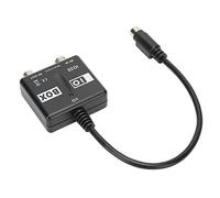 Jiawu Convertitore Collegamento TV Modulatore RF ABS IO-Link per HD Box, Conversione Video Uscita RF, di Distribuzione TV con Funzione Collegamento di Sincronizzazione, Materiale ABS Professionale