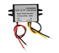 Jiawu Convertitore DC-DC, Modulo di Alimentazione da 12 V 24 V A 5 5 A, Guscio in Silicone Impermeabile con Protezione da Surriscaldamento per Schermo LED per Auto, Fotocamera, Ventola, Pompa