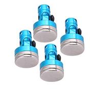 Jiawu Corpo Post Magnetico RC in Metallo, 4 Pezzi Blu, per Auto | Supporto magnetico invisibile, montante in acciaio resistente per cingolato CC01/AXIAL/SCX10, aggiornamento leggero