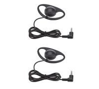 Jiawu Cuffia Monoauricolare, Cuffia Auricolare a Forma di D Gancio Ergonomico Leggero, Auricolare Lato Singolo da 3,5 Mm con Spina a Forma di L Driver da 23 Mm per di Guida Turistica Tablet Laptop