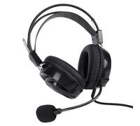Jiawu Cuffie da Gioco Cablate, Cuffie USB per PC Portatile, per Computer On-ear con Microfono Ruotabile a 120°, Auricolari Unidirezionali Leggeri per Lezioni Online, Ufficio