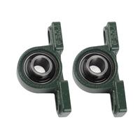 Jiawu Cuscinetto di Supporto UCP204, Cuscinetto a Sfera Autoallineante con Foro da 20 Mm, di Cuscino con Alloggiamento in Ghisa con Base a Due Bulloni per Applicazioni con Alberi di Macchinari