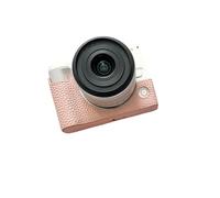 Jiawu Custodia per Fotocamera Mezza Pelle PU Resistente Ai Graffi con Tracolla per R50 V R50V, Custodia Protettiva per Fotocamera con Presa Migliorata per i Viaggiatori (PINK)