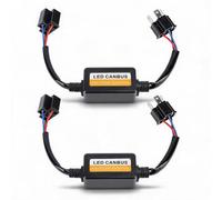 Jiawu Decodificatore CANbus H4 LED DC 9-16V Plug and Play, Resistore di Carico Antisfarfallio per Lampadine per Fari a LED, Previene Codici di Errore e Iperflash, Confezione da 2