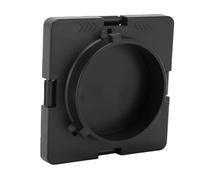 Jiawu Deflettore Compatto per Luce Video per Porta della Stalla in Lega di Alluminio 4 Foglie Regolabile per Fotografia Creativa Portatile 8,5x8,5 Cm