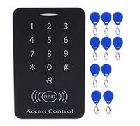 Jiawu di Controllo Accessi per Porte Tastiera per Lettore di Schede, Controller di Accesso con Tastiera con Password per di Sicurezza di Fabbrica per Uffici Aziendali, capacità di 1000 Utenti,