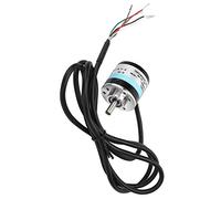 Jiawu Encoder Incrementale ABZ Trifase Albero Pieno DC5-24V 3000-6000 Giri/min per Campi di Ingegneria dell'automazione d'ufficio con Giunto Flessibile (200Z)