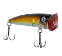 Jiawu Esca da Pesca Artificiale, Popper Galleggiante da 7cm, Plastica ABS | Esca popper con finitura riflettente, uso in acqua salata dolce, 5 opzioni di colore, ami affilati per pescatori