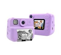 Jiawu Fotocamera Digitale per Bambini con Stampante per Momenti Immediatamente Indimenticabili per i Bambini di età Superiore Ai 3 anni. Fotocamera da Viaggio Giocattolo (PURPLE)