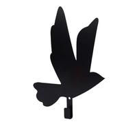 Jiawu Gancio da Muro per Uccelli, Gancio Appendiabiti Compatto Dal Design Affascinante di Uccelli in Volo in Ferro, da Parete Decorativo con Installazione Semplice e Salvaspazio per Chiavi di Ingresso