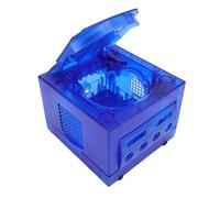 Jiawu GC DOL 001 101 Solidi Rivestimenti Trasparenti della Console di Gioco, Materiale ABS Che Estende la Condizione della Console per gli Appassionati di Gamel (Blu trasparente)