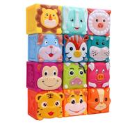 Jiawu Giocattolo Impilabile con Blocchi per Bambini, Set da Gioco per Lo Sviluppo. Accattivanti Forme di Animali per Momenti Interattivi di Legame Genitore-Figlio