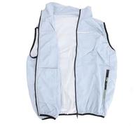 Jiawu Giubbotto Lavoro di Raffreddamento Estivo con Flusso USB a Ventola -Sistemi Climatici Portabili Abbigliamento a 3 Livelli Regolabili Unisex (2XL)