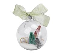 Jiawu Globo con da Appendere in Plastica Stile Macchina da Cucire Vintage, Vivido Globo di Natalizio per la Decorazione Dell'albero di Natale, da Appendere Senza Sforzo per gli Appassionati di (B)