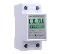 Jiawu Guida Din CA, Contatore di Energia Monofase, Contatore di Kilowattora Retroilluminato di Alta qualità, 5 (60) A, Conteggio Accurato di KWh per la Misurazione Intelligente Dell'energia