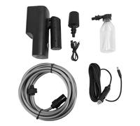 Jiawu Idropulitrice Senza Fili Alimentata a Batteria, Idropulitrice Portatile a Batteria da 1,7 MPa con Ugello Spruzzatore 5 in 1, Cannone a Schiuma, a