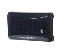 Jiawu Indicatore della Temperatura dell'acqua, Display Digitale LCD Super Sottile 0-120 ℃ con Retroilluminazione per visibilità Notturna e Adattatore Sensore da 18 Mm per Moto Universale