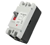 Jiawu Interruttore Automatico 250A 500V 2P MCCB Interruttore di Protezione Batteria Solare Isolatore, Sezionatore CC per Impianto Fotovoltaico con Potere di Interruzione 20KA