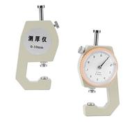 Jiawu Jiawu Misuratori di Spessore, Campo di Misurazione 0-10 Mm con Teste a Cono Curve a Cono Piatto, Strumento di Misurazione dello Spessore del Quadrante Portatile per Filo di Pellicola di Carta,