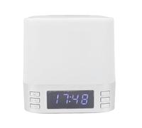 Jiawu Jiawu Sveglia per Camera da Letto, Altoparlante Bluetooth con Ricarica Wireless Veloce da 15 W, Macchina per il Rumore Bianco con Orologio Digitale, Luce Notturna a 7 Colori, Suono Panoramico