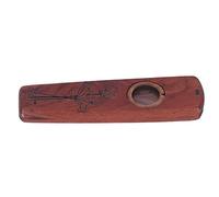 Jiawu Kazoo in Legno, Amplifica il Ronzio con il Suono Stridente del Sassofono Flauto Kazoo, Strumento a Fiato a Diaframma con 2 Pellicole per Flauto Anello per Bocca per Chitarra Ukulele Armonica