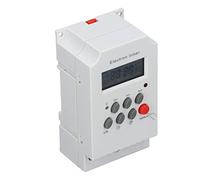 Jiawu KG316TII Interruttore Timer Elettronico Controller Intelligente per Microcomputer LCD su Guida DIN, Interruttore Orario Digitale con 16 Impostazioni di Accensione/Spegnimento, Memoria di (AC