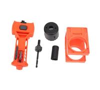 Jiawu Kit di Installazione della Serratura della Porta, Strumento di Mortasa per le Porte con Guide per Deadbolts e Serrature per le Legno di Perforazione e Porte in Metallo