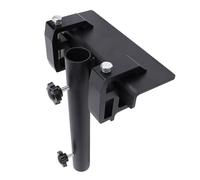 Jiawu Kit di Supporto della Bandiera Laterale Monte del Test di Swirl per Pendenti per Camion, Ferro Nero, Albero Bandiera 0,8-1,5 Pollici, Uso Versatile per Camion, Motorhom