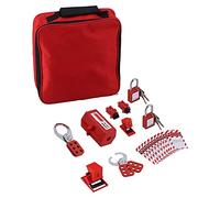 Jiawu Kit di Tagout Bloccante, Bloccante di Blocco di Bloccaggio per Interruttore di Lumache HASPS di Sicurezza con Sacchetto di Archiviazione, Kit di Etichetta di Blocco, Kit di