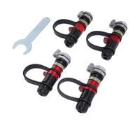 Jiawu Kit di Valvola di Rilievo Automatico Automatico Adattabile, Deflatore della Gomma in Lega di Alluminio 4 Pc per Esplorare la
