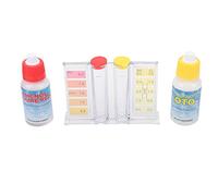 Jiawu Kit per Il Test dell'Acqua della Piscina, Kit per Il Test del Cloro e del PH per un'accurata Chimica della Piscina con Scatola per Il della qualità dell'Acqua e Custodia in Plastica per la