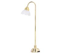 Jiawu Lampada da Terra per Casa delle Bambole in Miniatura Scala 1/12, Lampada da Terra per Casa delle Bambole Vintage con Luce Calda, Mini in Metallo e Plastica per dei Sogni Fai-da-te per Soggiorno