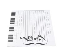 Jiawu Lavagna Magnetica Cancellabile a Secco, Lavagna per Lettura Note Bifacciale Robusta Spessa 4 Mm, Magnetica per Appunti Musicali con Superficie di Scrittura da Bordo a Bordo Senza Cornice,