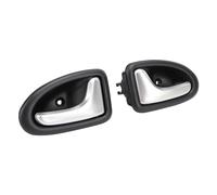 Jiawu Le Porte Interne Gestiscono Premium -Chrom -Finish Sostituzione per Clio II 1998-2007, 1995-2002, Materiale Durevole per L'interno delle Auto