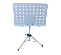 Jiawu Leggio Portatile Pieghevole per Spartiti con Altezza Regolabile |Leggio Musicale Professionale per Chitarra, Violino e Orchestra |Robusto Supporto in Metallo ABS per Musicisti, Direttori (BLUE)