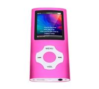 Jiawu Lettore MP3 Bluetooth, Lettore MP3 Bluetooth 5.3 Stabile da 32 GB, con Radio FM Registratore Vocale con Audio HiFi per Pendolarismo Sportivo all'aperto (PINK)